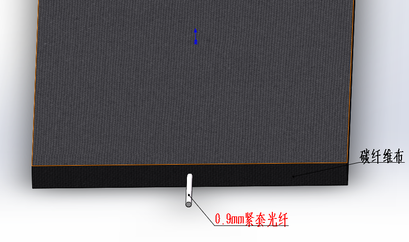 RP-S-0.9-CFR碳纤维布封装应变传感光缆